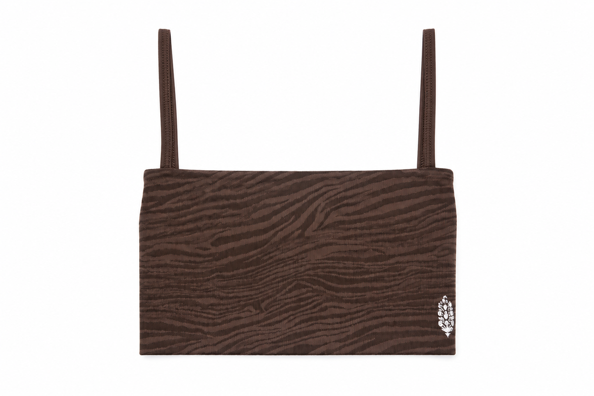 Tighten Up Reversible Bra - Chocolate Zebra